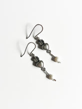 Load image into Gallery viewer, Sacred Heart Earrings w Pearls - SS
